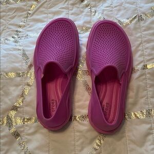 CROCS Kids Purple Slip-On Water Shoes
